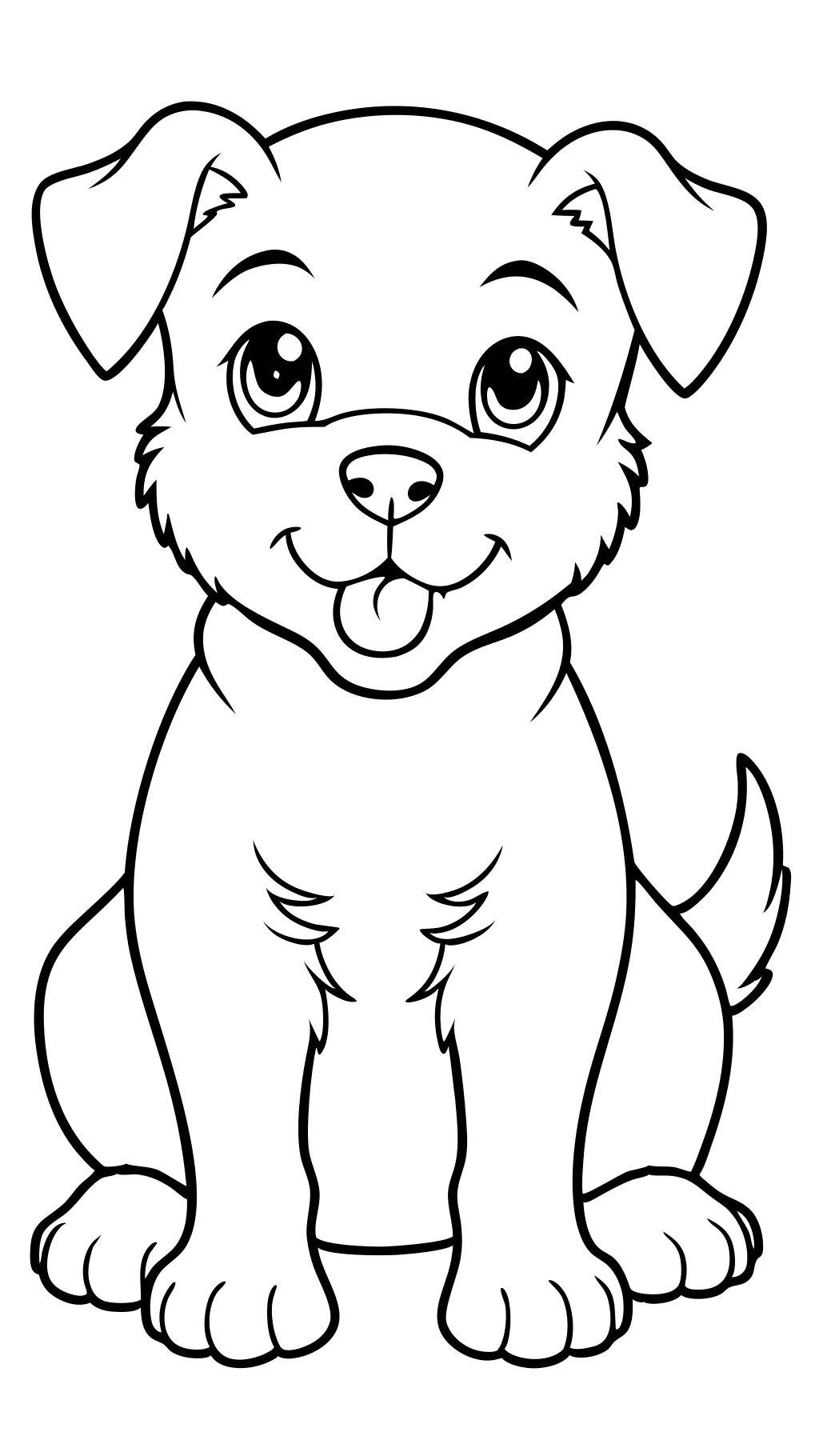 coloriages de chiot gratuit imprimable